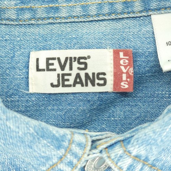 Levi's Mens' Small Denim Button Down Shirt Shacket - Picture 6 of 11